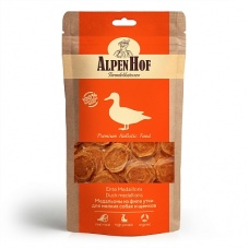 AlpenHof Лакомство Медальоны из утки для мел собак/щенков 50г