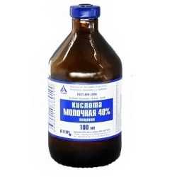 Молочная кислота 40%, 100 и 500 мл.