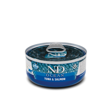 Farmina N&D CAT OCEAN влажный корм для взрослых кошек тунец с лососем, 70 г