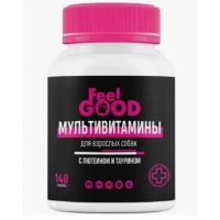 Мультивитамины FeelGOOD с лютеином и таурином для взрослых собак, 140 таб.
