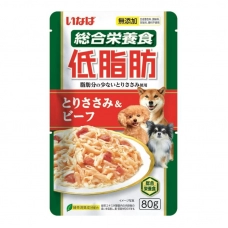 INABA влажный корм для собак Teishibo Куриное филе и говядина в желе, 80 г