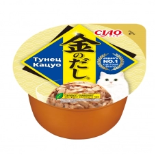 INABA CIAO влажный корм для кошек Kinnodashi cup Тунец Кацуо, 70 г