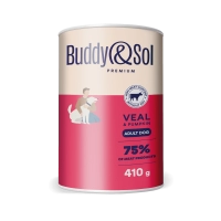 Buddy Sol консервы для собак всех пород, телятина с тыквой