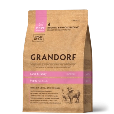 GRANDORF сухой корм для щенков всех пород, ягненок и индейка