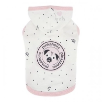 PINKAHOLIC Толстовка с капюшоном для собак ROYAL PUG, белая