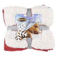 SCRUFFS Одеяло "Winter Snuggle", бордово-белое