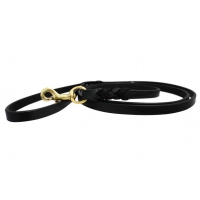 ANGEL Поводок для собак плетеный "Braided", черный, 183х2,5см
