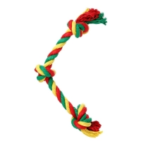 Доглайк Грейфер канатный 3 узла Dental Knot (желтый-зеленый-красный)