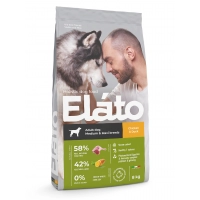 Elato Holistic корм для взрослых собак средних и крупных пород с курицей и уткой