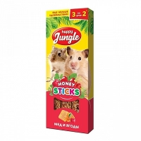 Happy Jungle Палочки для мелких грызунов мед и ягоды 3 шт