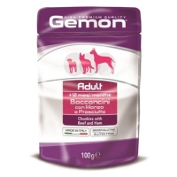 Gemon Dog Pouch паучи для собак кусочки говядины с ветчиной 100г