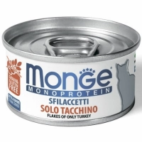 Monge Cat Monoprotein мясные хлопья для кошек из индейки 80г