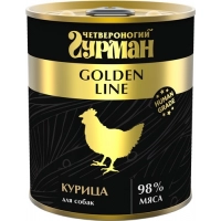 Четвероногий Гурман Golden консервы для собак Курица натуральная в желе