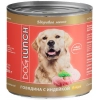Dog Lunch консервы для собак Говядина с индейкой в соусе