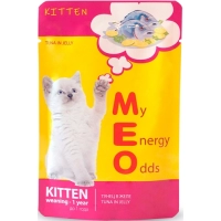 Ме-О Adult пауч для котят №1 Тунец в желе