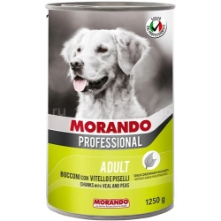 Morando Professional консервы для собак с кусочками Телятины и горохом