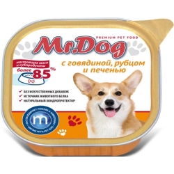 Mr.Dog консервы для собак с Говядиной, рубцом и печенью