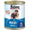 KARMY MAXI Adult влажный корм для собак крупных пород с индейкой и гречкой, 850 г